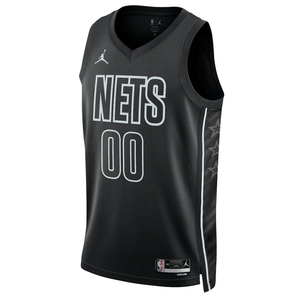 Brooklyn Nets Jordan Brand Unisex 2022/23 Swingman Custom Jersey Statement Edition Black - NBA