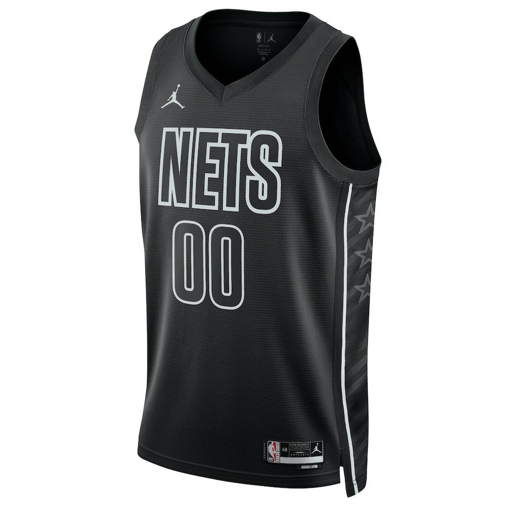 Brooklyn Nets Jordan Brand Unisex 2022/23 Swingman Custom Jersey Statement Edition Black - NBA