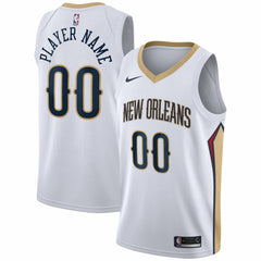 New Orleans Pelicans 2020/21 Swingman Custom Jersey Association Edition White - NBA