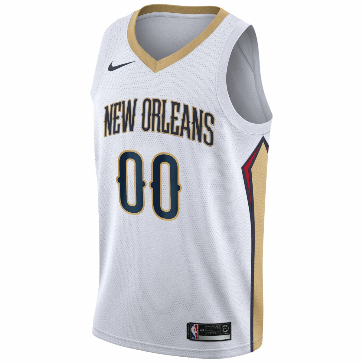New Orleans Pelicans 2020/21 Swingman Custom Jersey Association Edition White - NBA