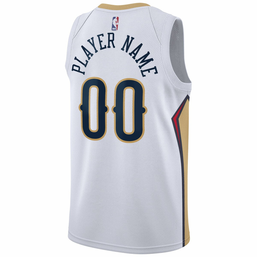 New Orleans Pelicans 2020/21 Swingman Custom Jersey Association Edition White - NBA