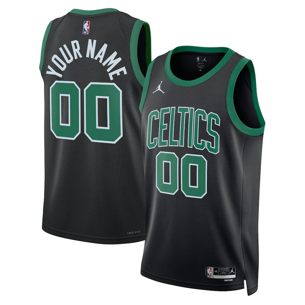 Boston Celtics Jordan Brand Unisex 2022/23 Swingman Custom Jersey Statement Edition Black - NBA