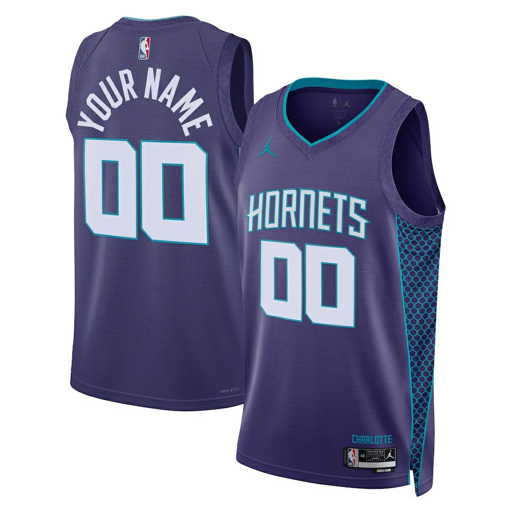 Charlotte Hornets Jordan Brand Unisex 2022/23 Swingman Custom Jersey Statement Edition Teal - NBA