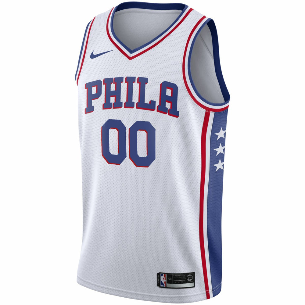 Philadelphia 76ers 2020/21 Swingman Custom Jersey Association Edition White - NBA