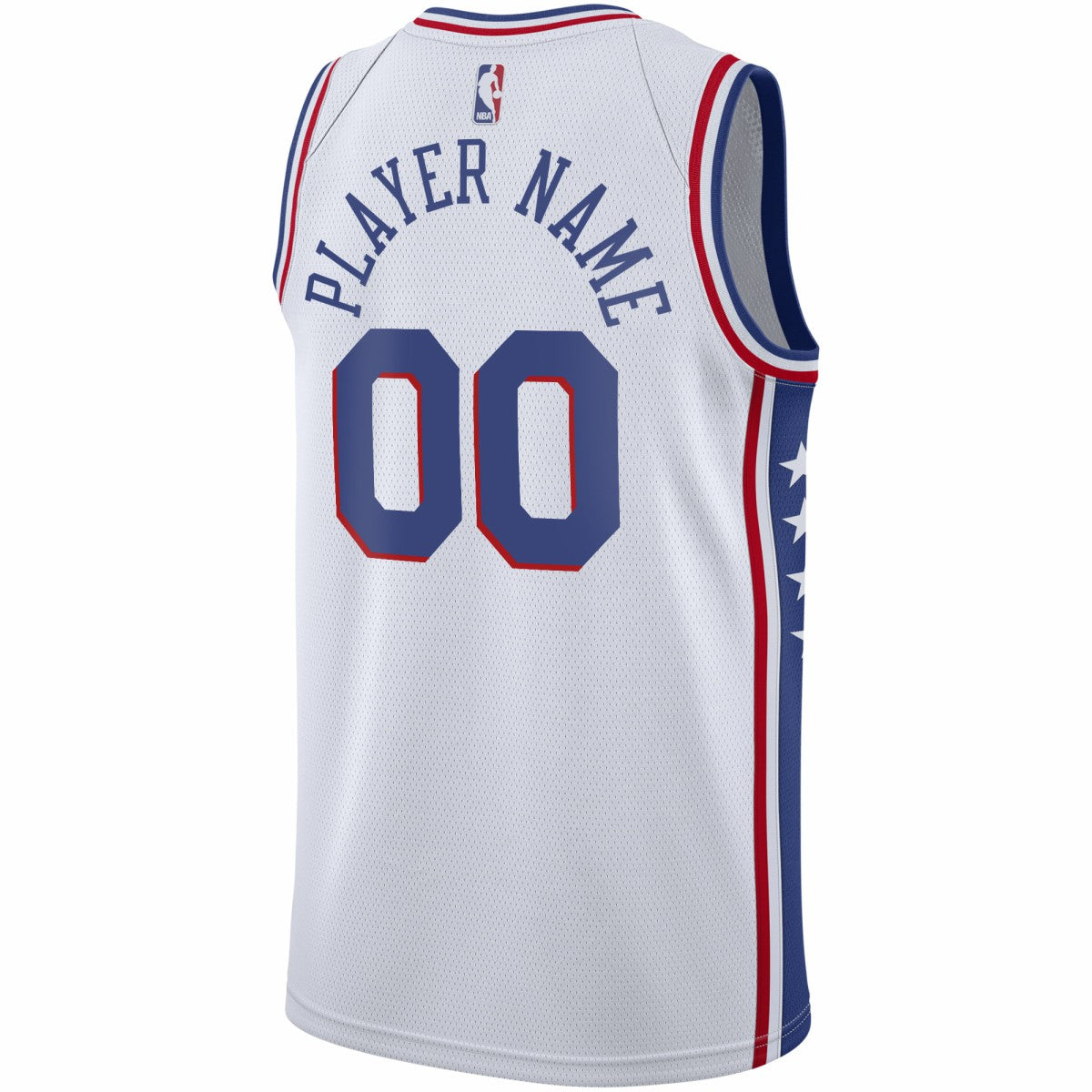 Philadelphia 76ers 2020/21 Swingman Custom Jersey Association Edition White - NBA