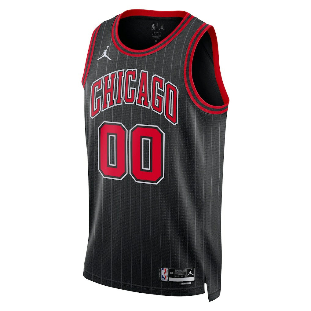 Chicago Bulls Jordan Brand Unisex 2022/23 Swingman Custom Jersey Statement Editi- Black - NBA