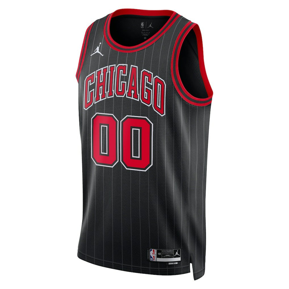 Chicago Bulls Jordan Brand Unisex 2022/23 Swingman Custom Jersey Statement Editi- Black - NBA