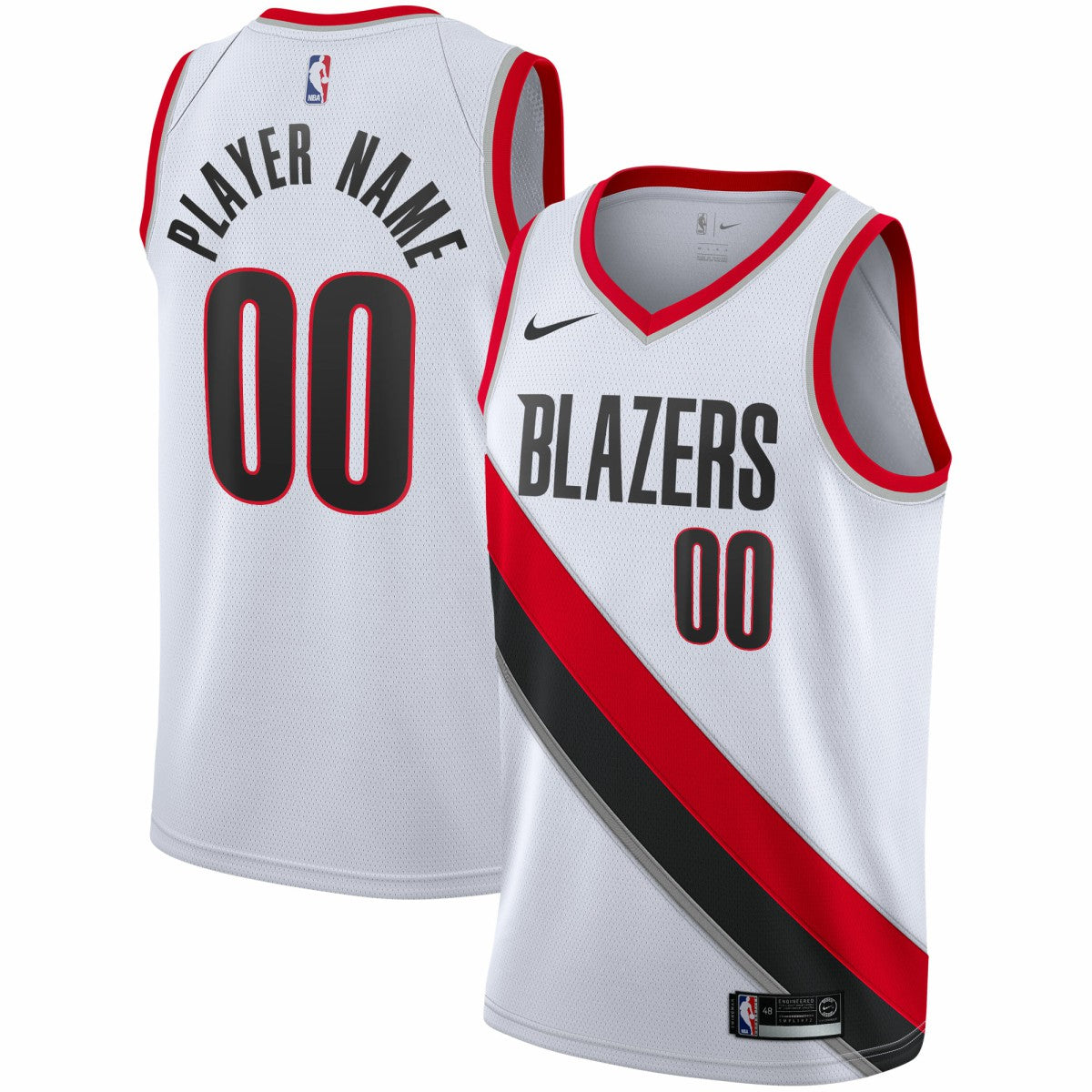 Portland Trail Blazers 2020/21 Swingman Custom Jersey Association Edition White - NBA