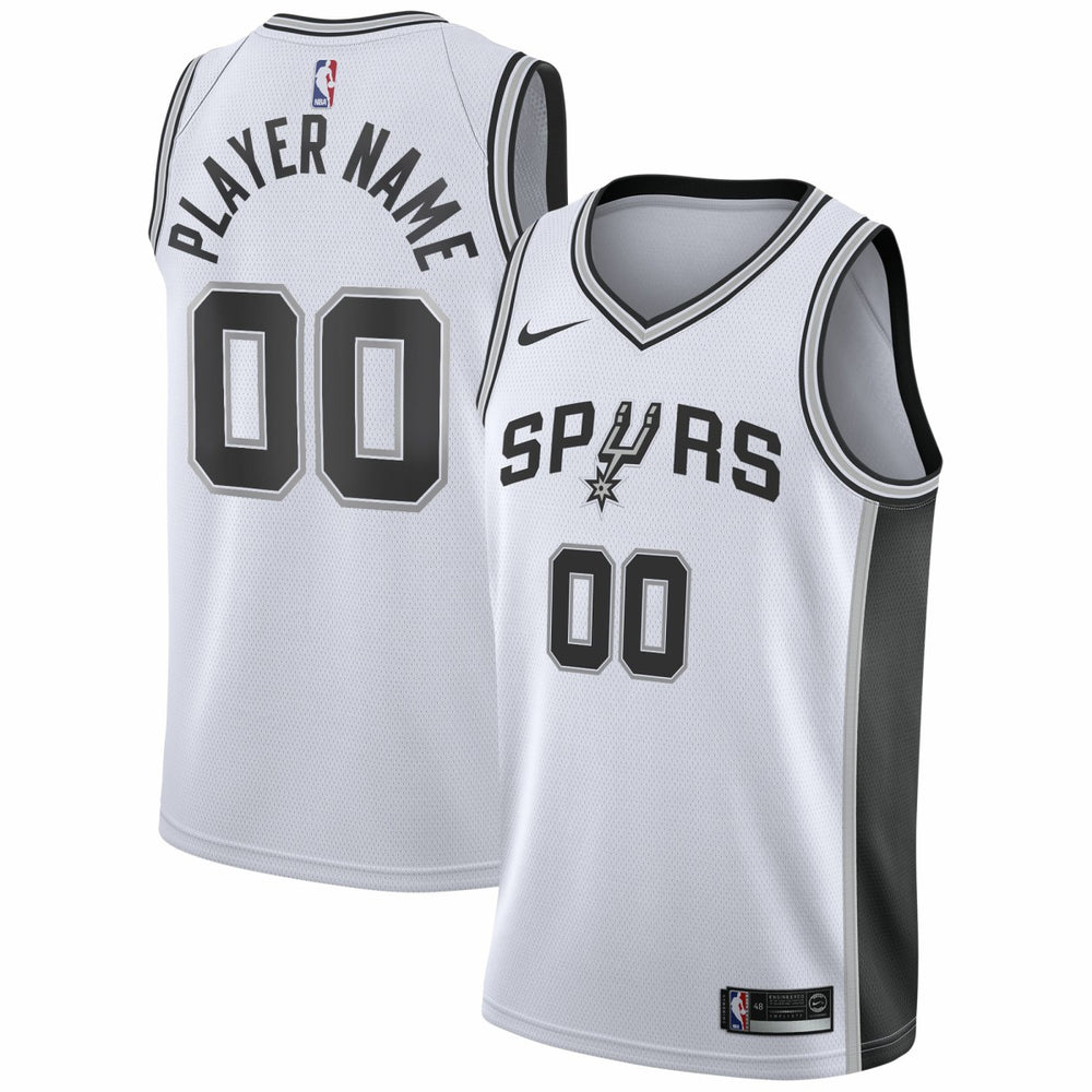 San Antonio Spurs 2020/21 Swingman Custom Jersey Association Edition White - NBA