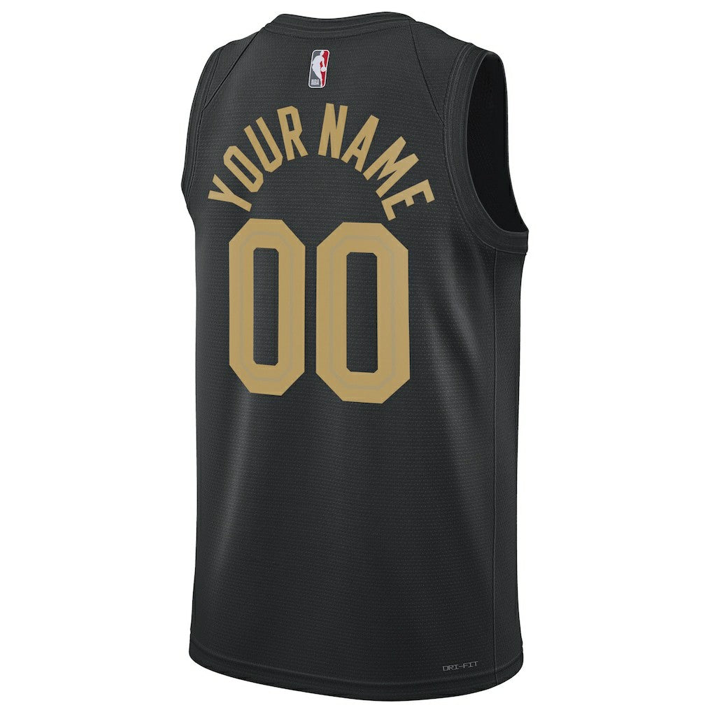 Cleveland Cavaliers Jordan Brand Unisex 2022/23 Swingman Custom Jersey Statement Editi- Black - NBA