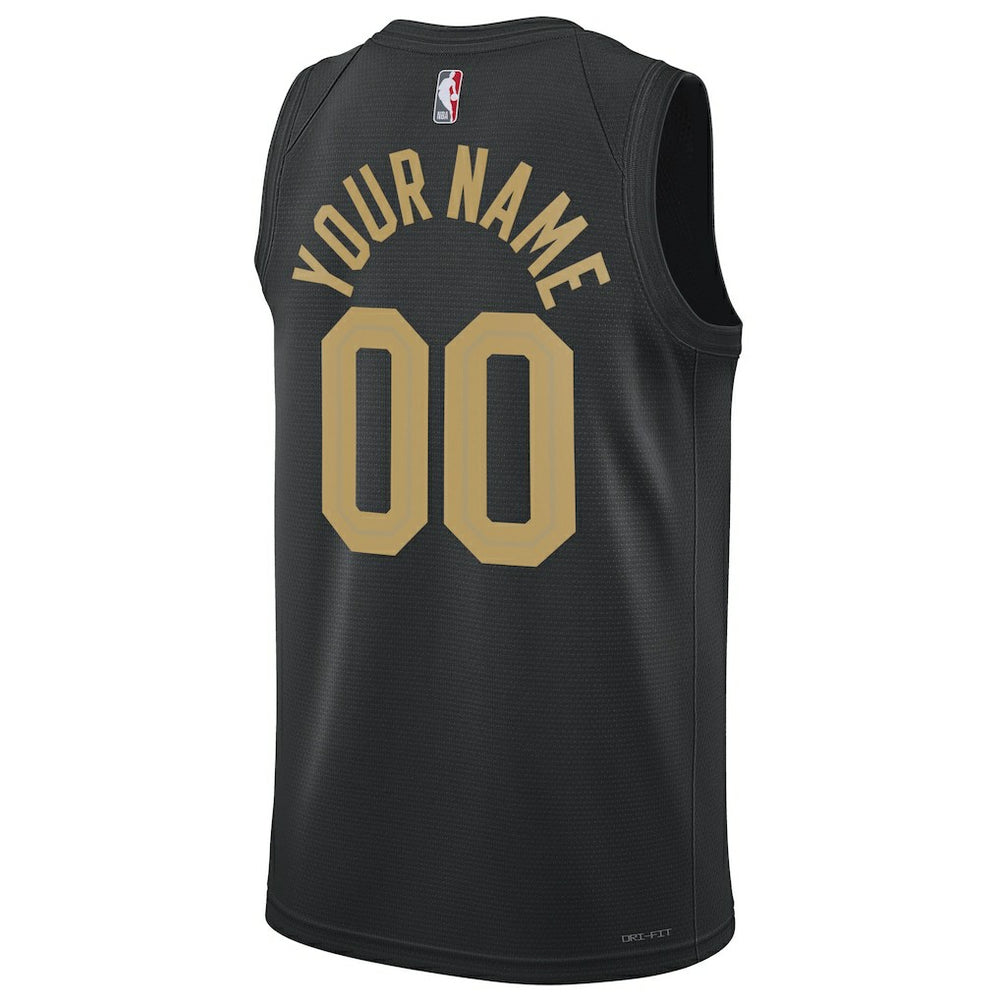 Cleveland Cavaliers Jordan Brand Unisex 2022/23 Swingman Custom Jersey Statement Editi- Black - NBA