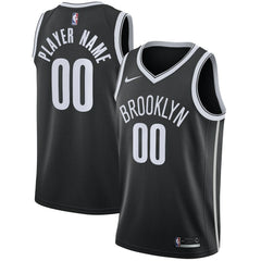 Brooklyn Nets 2020/21 Swingman Custom Jersey Icon Edition Black - NBA