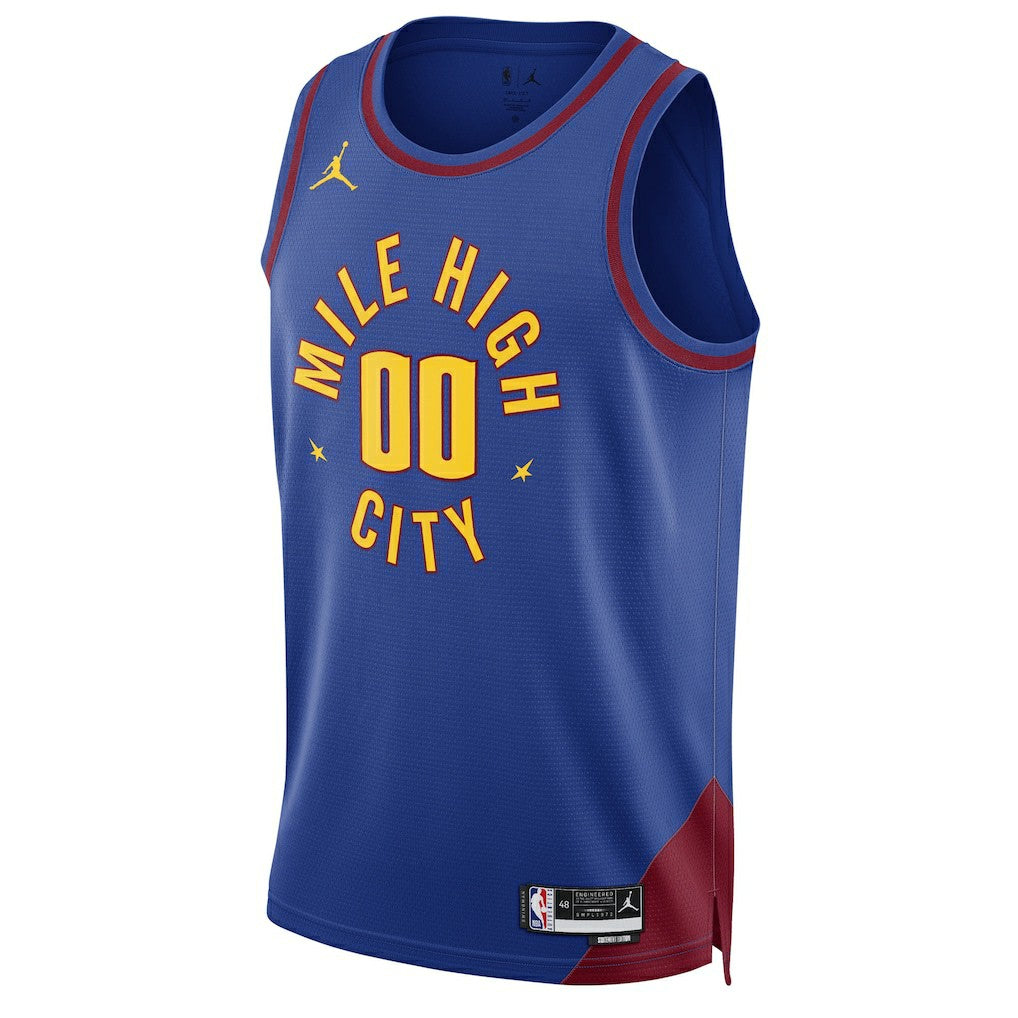 Denver Nuggets Jordan Brand Unisex 2022/23 Swingman Custom Jersey Statement Editi- Blue - NBA