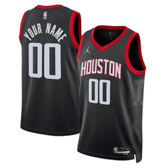 Houston Rockets Jordan Brand Unisex 2022/23 Swingman Custom Jersey Statement Edition Black - NBA
