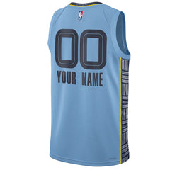 Memphis Grizzlies Jordan Brand Unisex 2022/23 Swingman Custom Jersey Statement Edition Blue - NBA