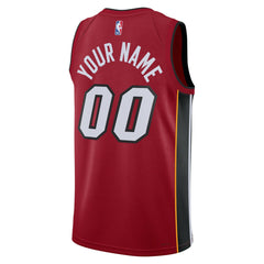 Miami Heat Jordan Brand Unisex 2022/23 Swingman Custom Jersey Statement Edition Red - NBA