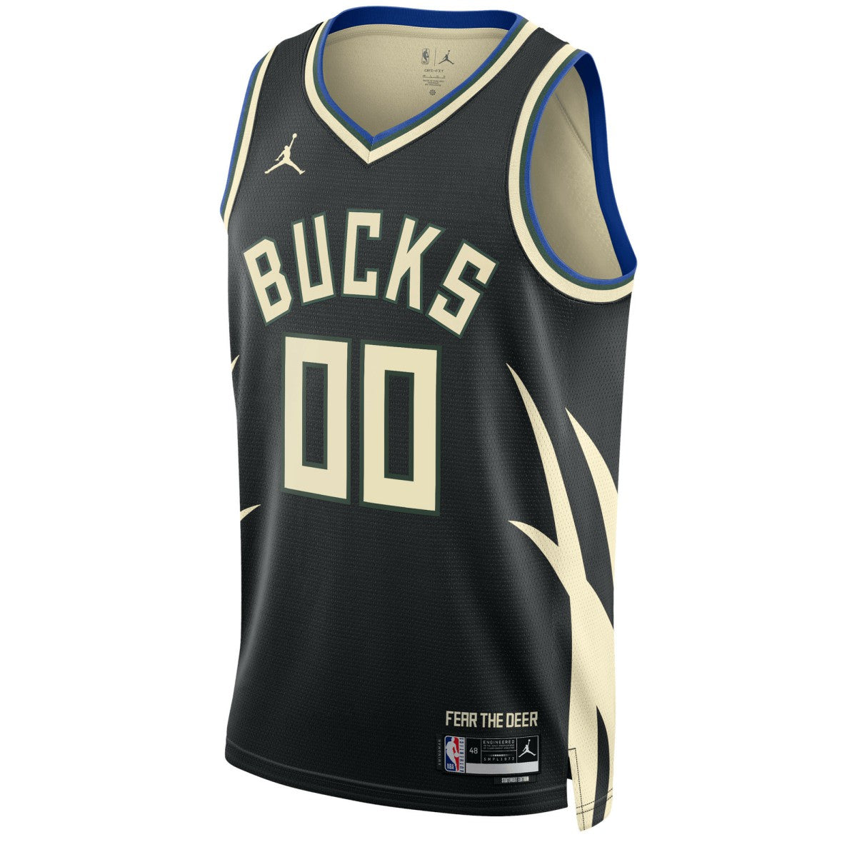 Milwaukee Bucks Jordan Brand Unisex 2022/23 Swingman Custom Jersey Statement Edition Black - NBA
