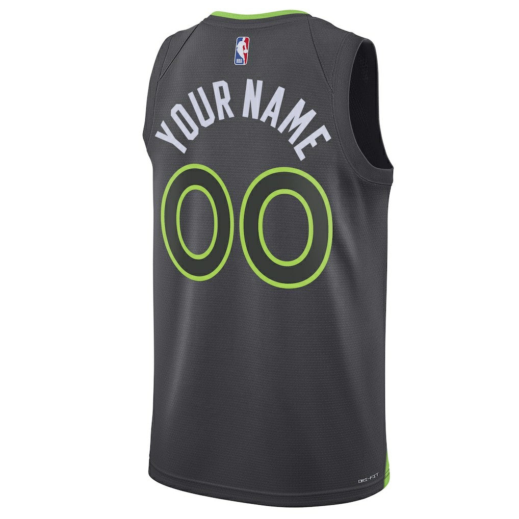 Minnesota Timberwolves Jordan Brand Unisex 2022/23 Swingman Custom Jersey Statement Edition Black - NBA