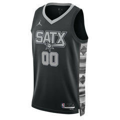 San Antonio Spurs Jordan Brand Unisex 2022/23 Swingman Custom Jersey Statement Edition Black - NBA