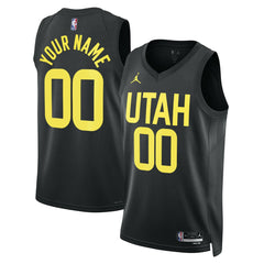 Utah Jazz Jordan Brand Unisex 2022/23 Swingman Custom Jersey Statement Edition Black - NBA