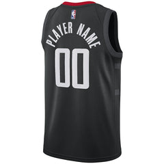 Houston Rockets Swingman Custom Jersey Black Statement Edition - NBA
