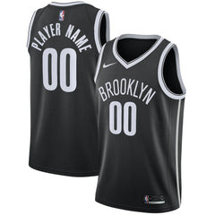 Brooklyn Nets Swingman Custom Jersey Black Icon Edition - NBA