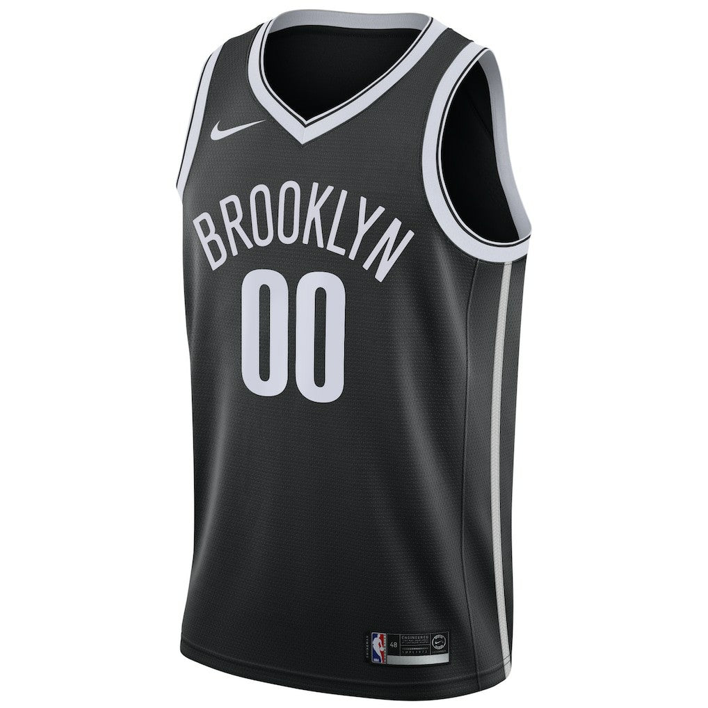Brooklyn Nets Swingman Custom Jersey Black Icon Edition - NBA
