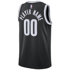 Brooklyn Nets Swingman Custom Jersey Black Icon Edition - NBA