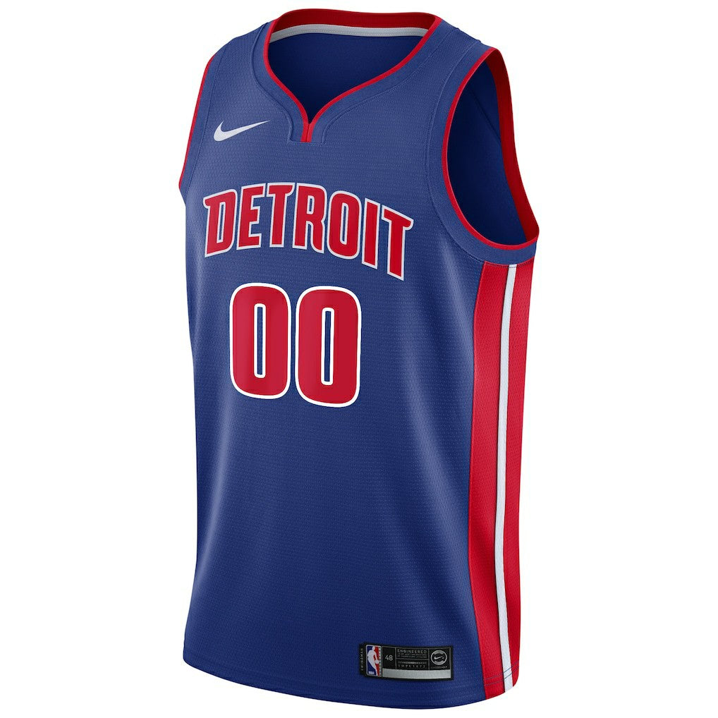 Detroit Pistons Swingman Custom Jersey Blue Icon Edition - NBA