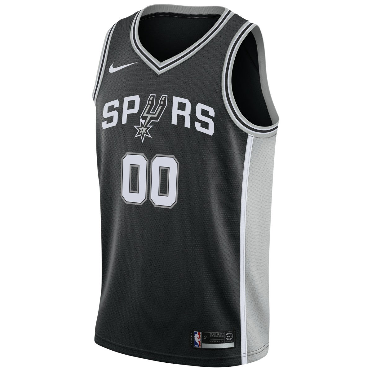 San Antonio Spurs Swingman Custom Jersey Black Icon Edition - NBA