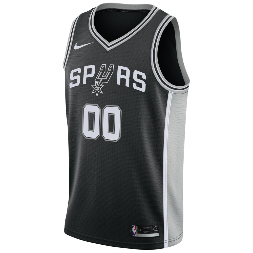 San Antonio Spurs Swingman Custom Jersey Black Icon Edition - NBA