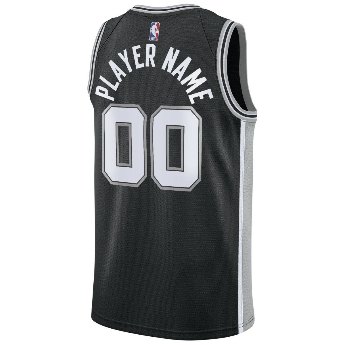 San Antonio Spurs Swingman Custom Jersey Black Icon Edition - NBA