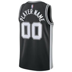 San Antonio Spurs Swingman Custom Jersey Black Icon Edition - NBA