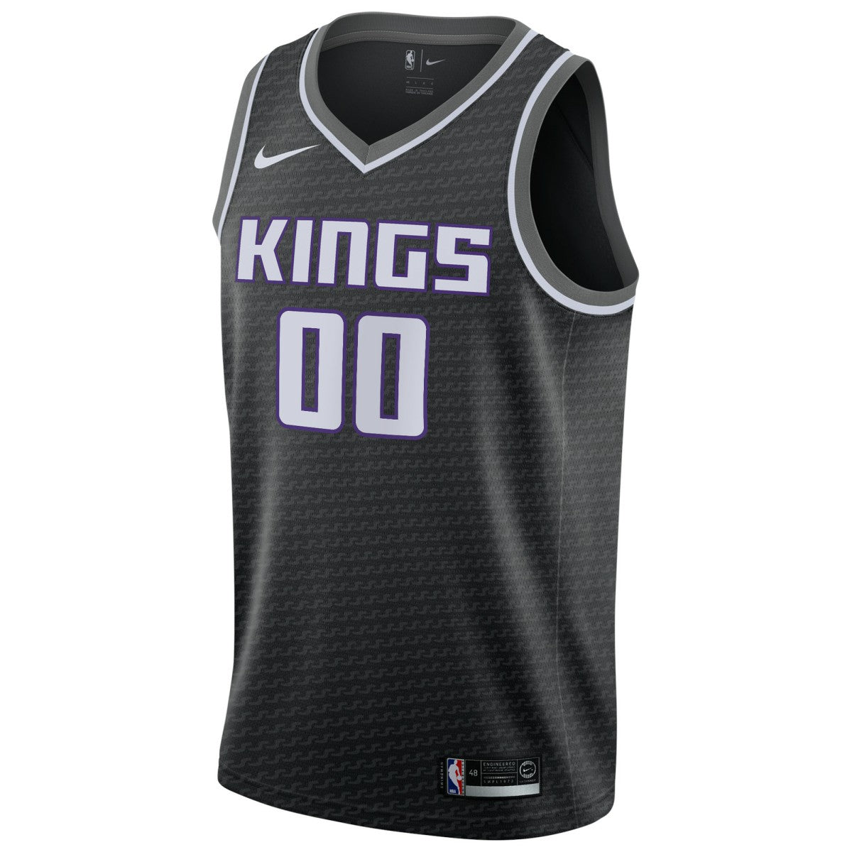 Sacramento Kings Swingman Custom Jersey Black Statement Edition - NBA