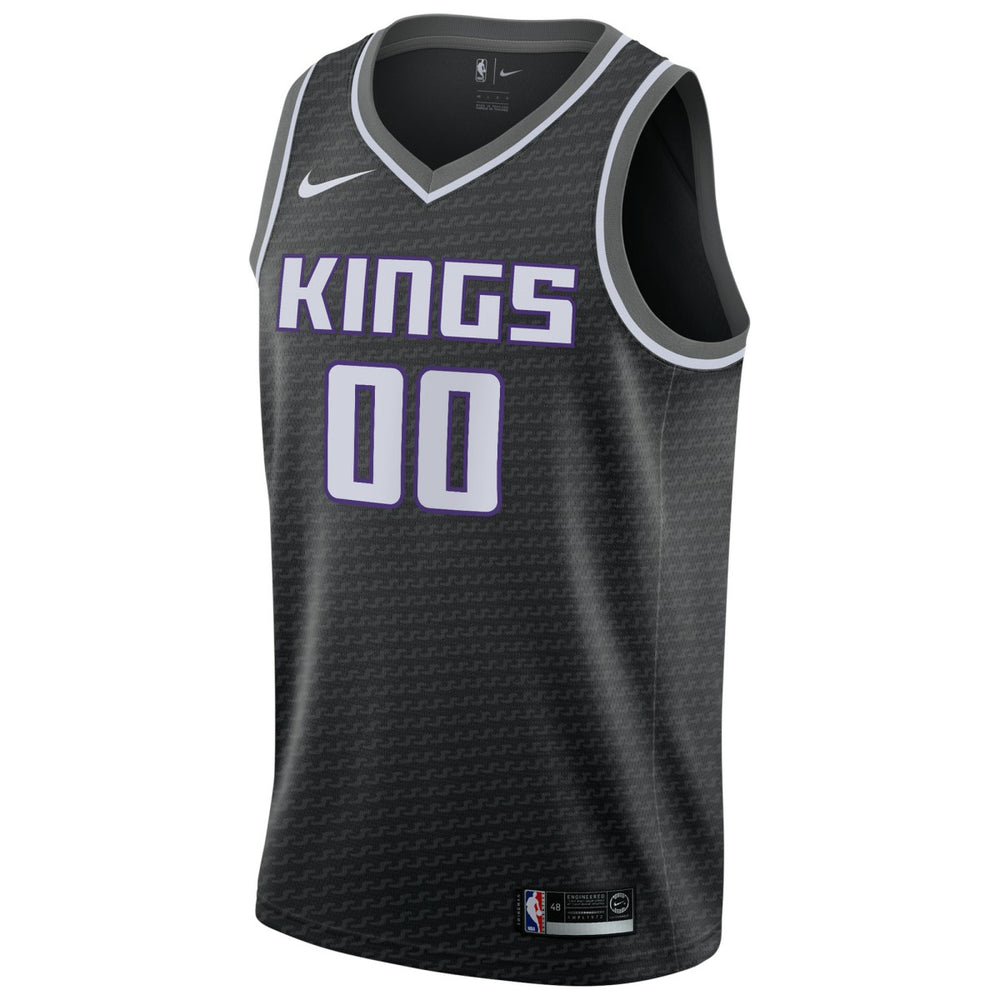 Sacramento Kings Swingman Custom Jersey Black Statement Edition - NBA
