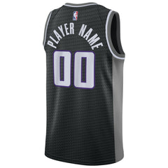 Sacramento Kings Swingman Custom Jersey Black Statement Edition - NBA