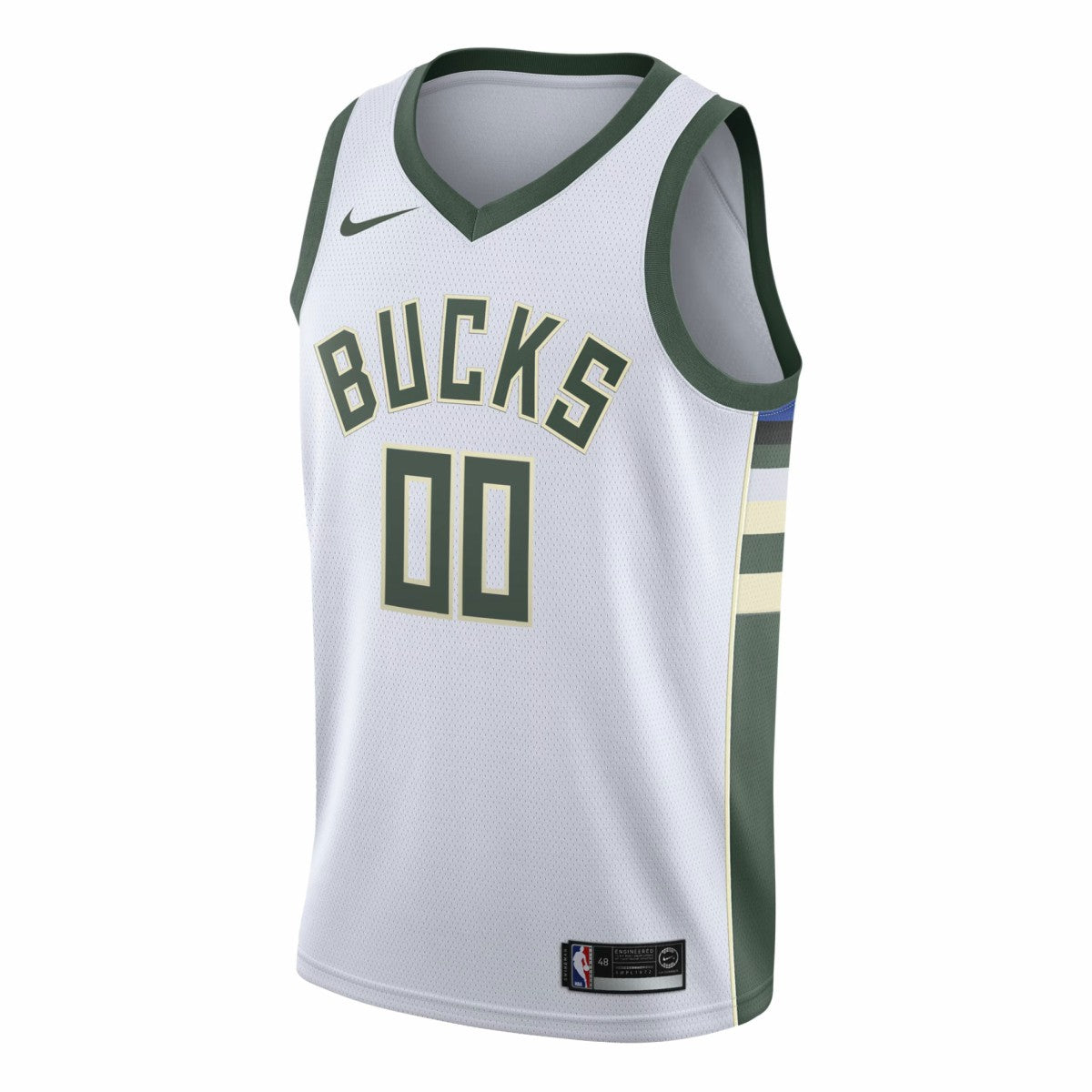 Milwaukee Bucks Swingman Custom Jersey White Association Edition - NBA