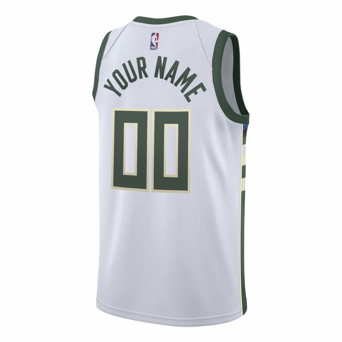 Milwaukee Bucks Swingman Custom Jersey White Association Edition - NBA