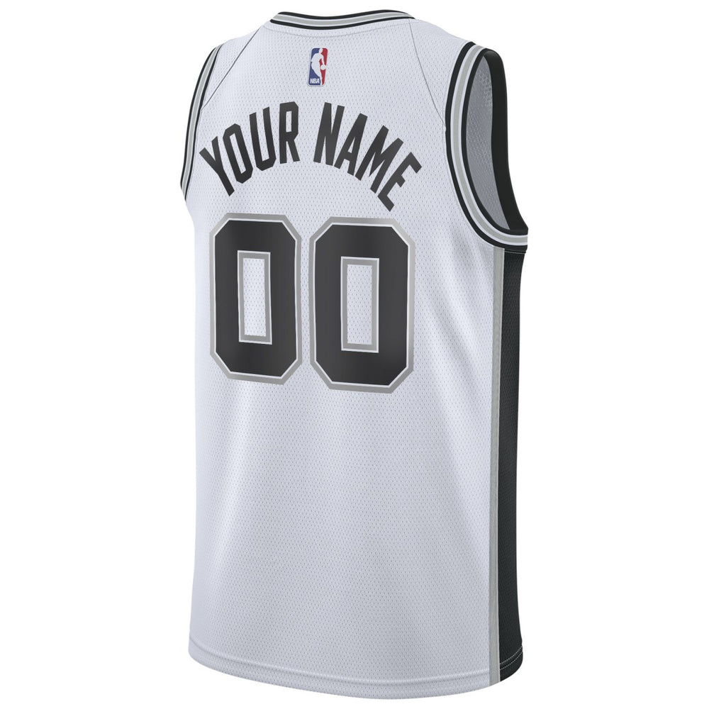 San Antonio Spurs Custom Swingman Jersey White Association Edition - NBA