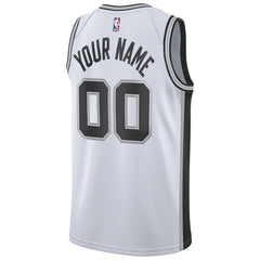 San Antonio Spurs Custom Swingman Jersey White Association Edition - NBA