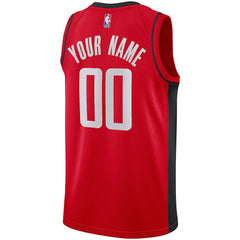 Houston Rockets Custom Swingman Jersey Icon Edition Red - NBA