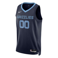 Memphis Grizzlies Unisex Swingman Custom Jersey Navy Icon Edition - NBA