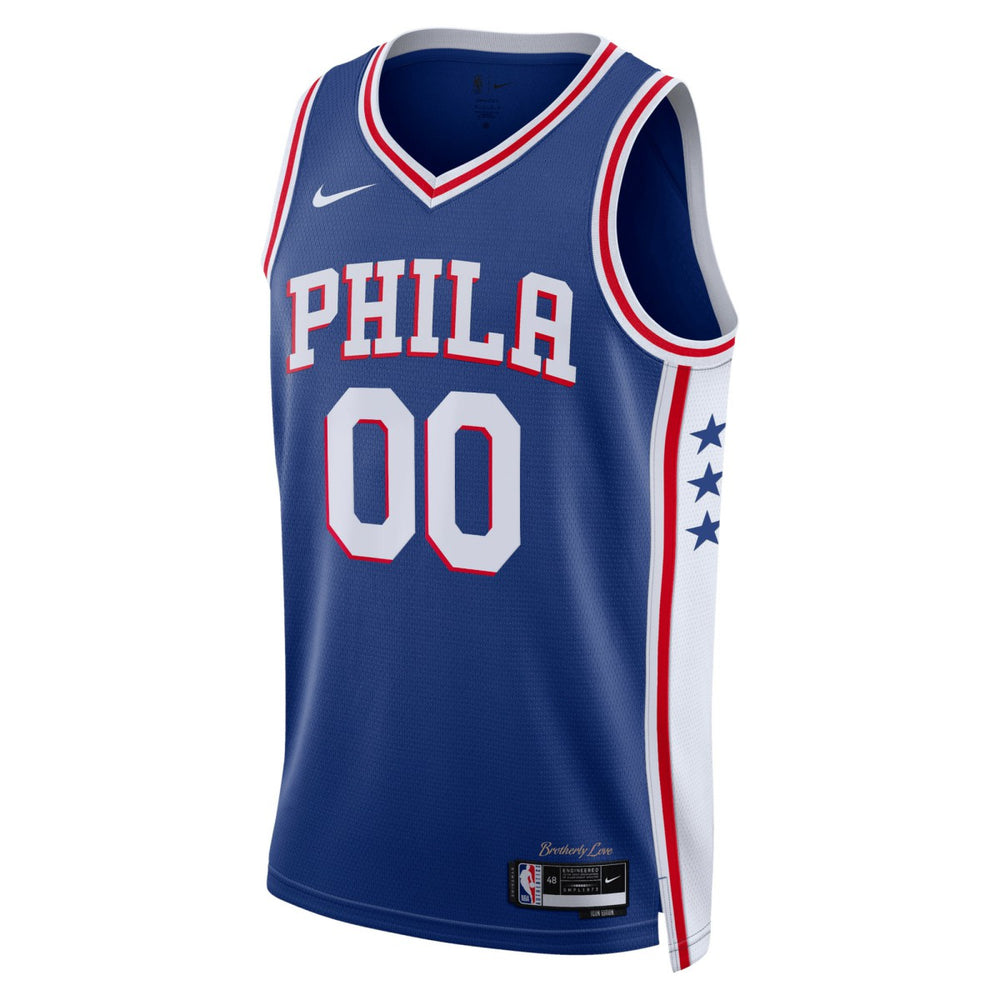 Philadelphia 76ers Unisex 2022/23 Swingman Custom Jersey Royal Icon Edition - NBA