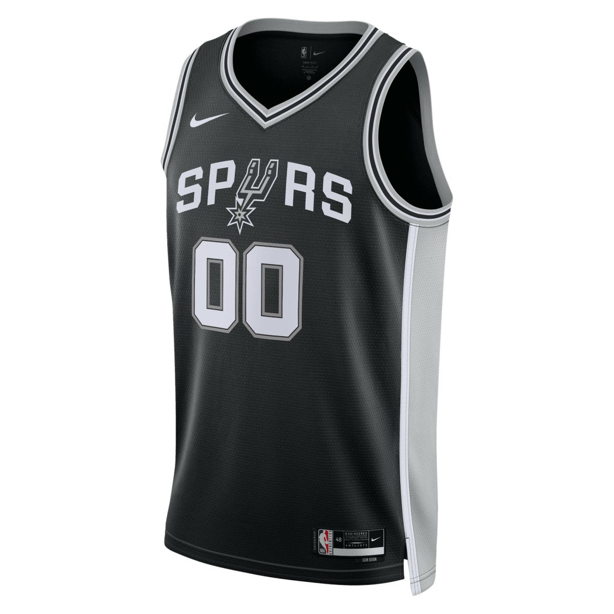 San Antonio Spurs Unisex Swingman Custom Jersey Black Icon Edition - NBA