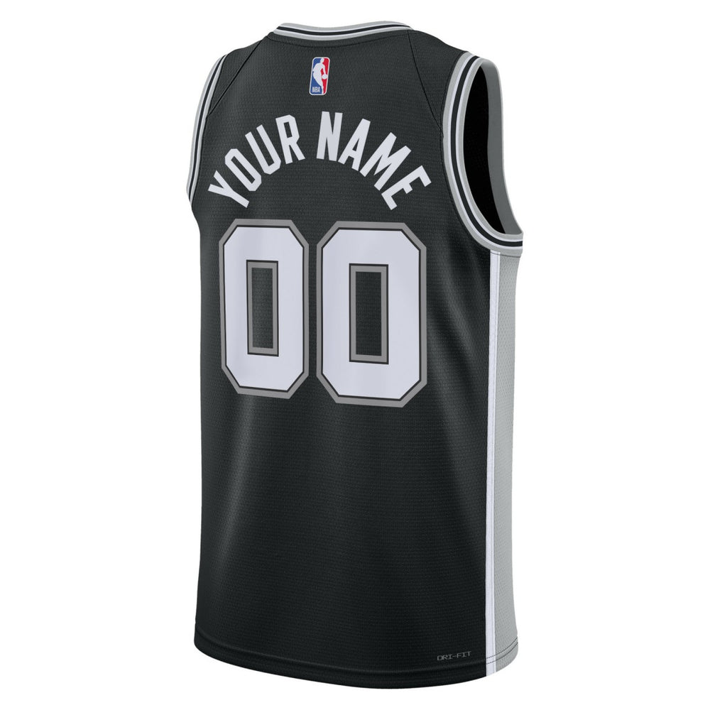 San Antonio Spurs Unisex Swingman Custom Jersey Black Icon Edition - NBA