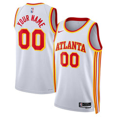 Atlanta Hawks Unisex Swingman Custom Jersey White Association Edition - NBA