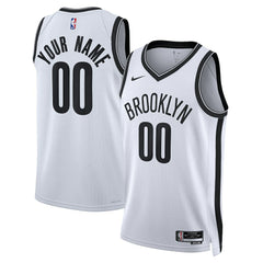 Brooklyn Nets Unisex Swingman Custom Jersey White Association Edition - NBA