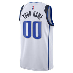 Dallas Mavericks Unisex Swingman Custom Jersey White Association Edition - NBA