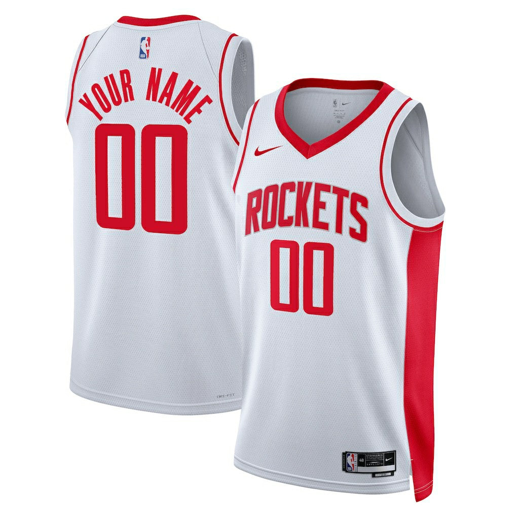Houston Rockets Unisex Swingman Custom Jersey White Association Edition - NBA