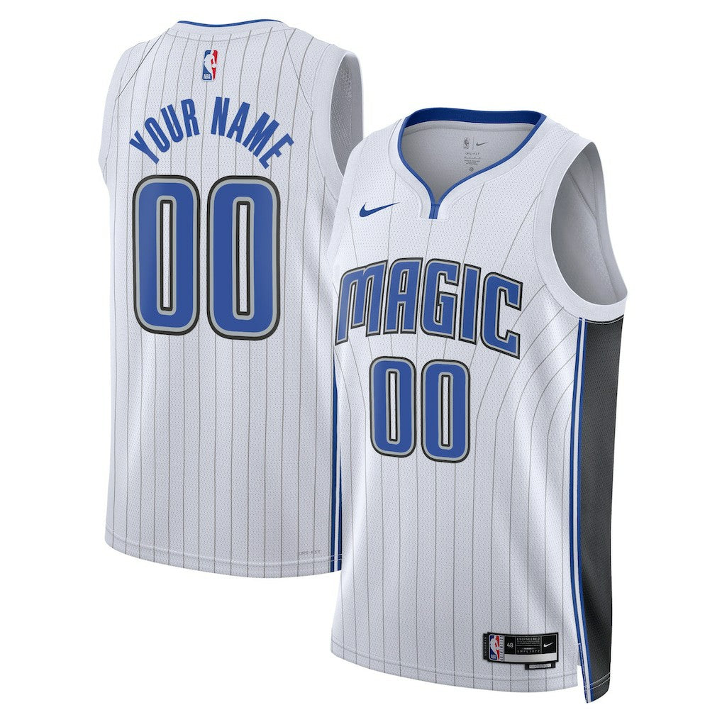 Orlando Magic Unisex Swingman Custom Jersey White Association Edition - NBA